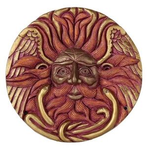 🐺Belenos Sun God Round Wall Plaque